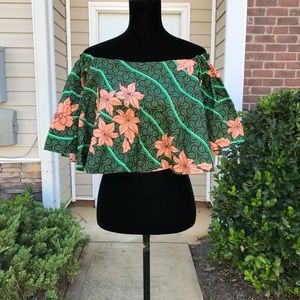 Ankara Print Crop Top